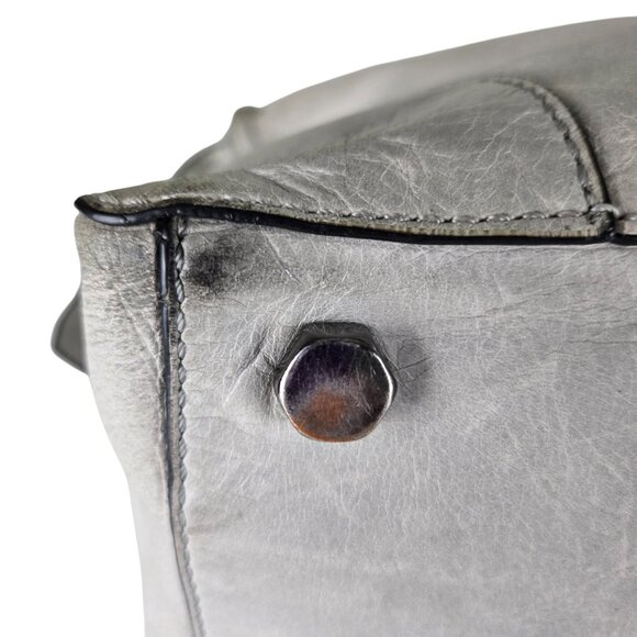 Rebecca Minkoff Regan Gray Satchel Bag Tassels Zip Top, Needs Cleaning - Picture 8 of 13